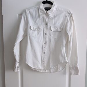 Club Monaco Crisp White Collared Shirt